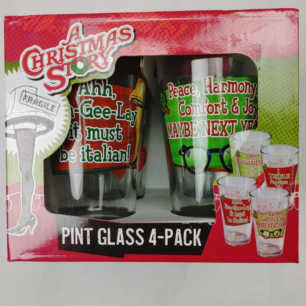 A Christmas Story Pint Glasses Gift Set